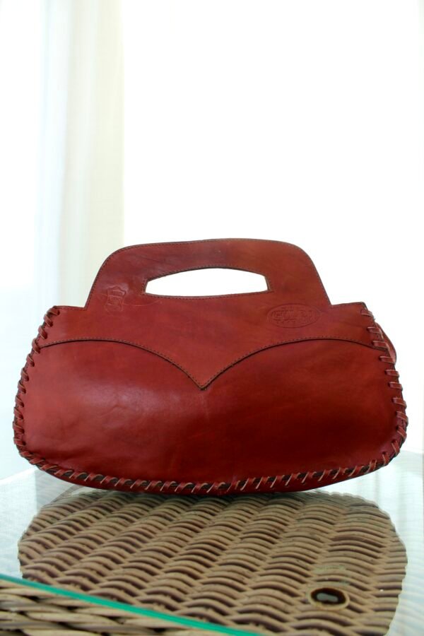 Italian Rouge Leather Bag